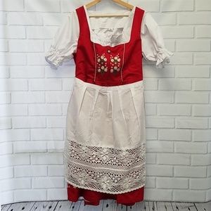 Dirndl Trachten Haus 3-pc Germanwear Dress B6D